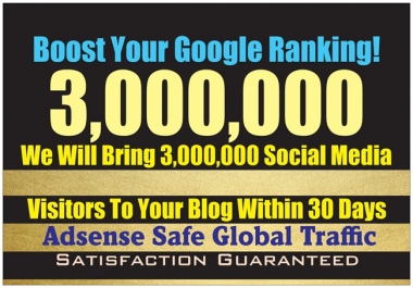 drive 3 million real visitors to your website within 30 days