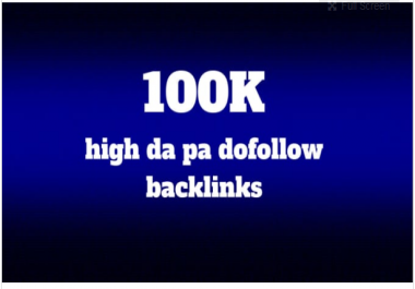 make manually 100k high da pa dofollow backlinks