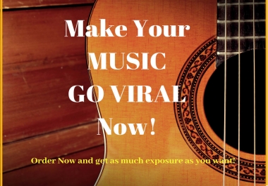do music promotion and will make your music go viral