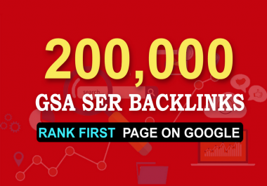 create 200k highly verified backlinks your website using gsa