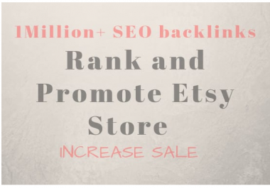 rank and promote your etsy store