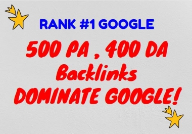 boost your rankings high pa links,  high da backlinks