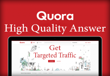 Submit your Website with 10 High quality informative Quora answer with Keyword and URL