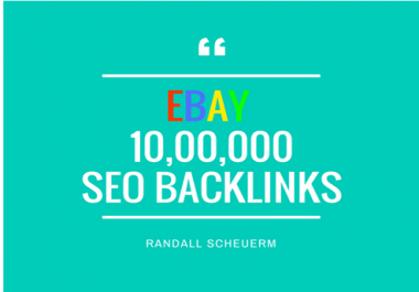 Make 10, 00,000 GSA,  SER,  SEO backlinks for ebay sales fba and listings
