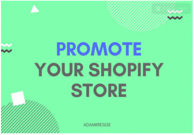 Promote your shopify store