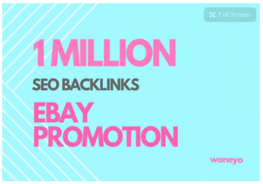 provide you ebay store promotion by 1,000,000 seo backlinks