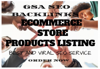 promote and market your ecommerce store products listing