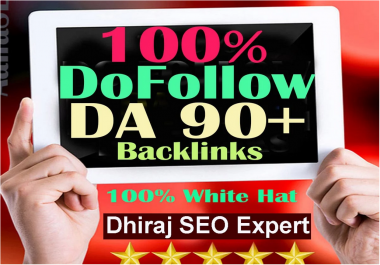 give 180 high da,  backlinks,  90plus guaranteed ranking