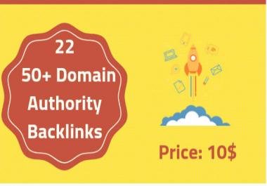 create 22 high da backlinks to improve SEO