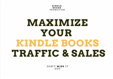 kindle ebook promotion to increase traffic and sales