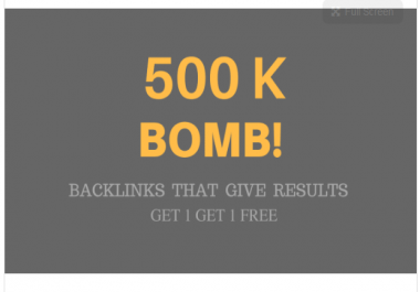 create 500,000 backlinks to your website ranking