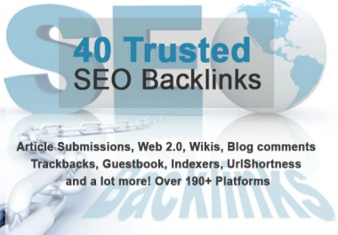 180 high pr SEO backlinks