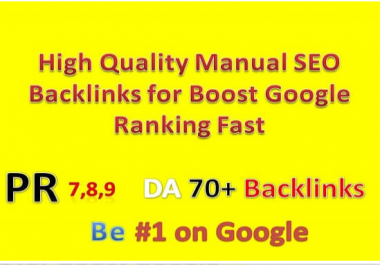 boost your google ranking with manual backlinks on high quality site