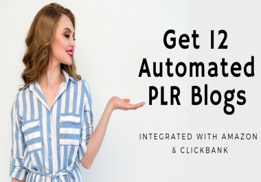Get 12 Readymade Blogs Integrated With Clickbank And Amazon