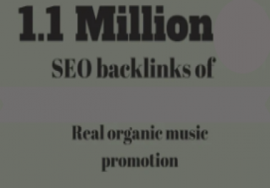 promote your music thrugh 1 million seo backlinks