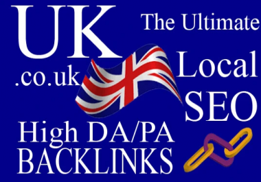 create 30 high da and pr seo uk b acklinks