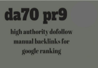 do da70 pr9 high authority dofollow manual backlinks promotion