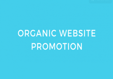 do organic promotion for your website