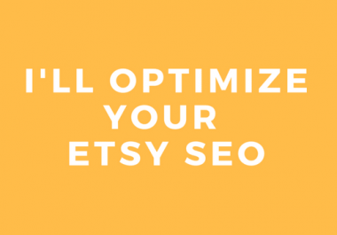 optimize your etsy SEO