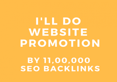 do website promotion by 11, 00,000 SEO backlinks