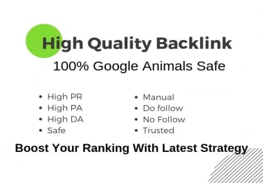 30 Google Friendly High Quality Manual Backlink From High Authority 80+ DA-PA Sites