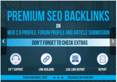 create 900 high quality premium SEO backlinks