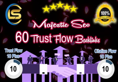 60 high trust flow and citation flow dofollow backlinks