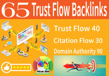 65 trust flow citation flow high domain authority backlinks