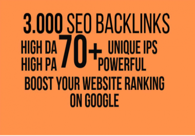 make high quality da 60 plus 5k SEO backlinks