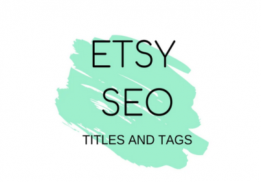 provide titles and tags to optimize etsy SEO