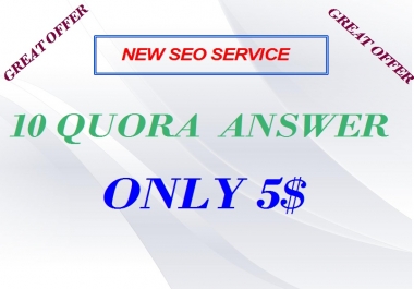 Promote website with High quality 10 Quora answer