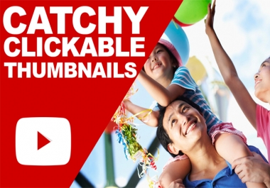 design catchy youtube thumbnails with in 24hours