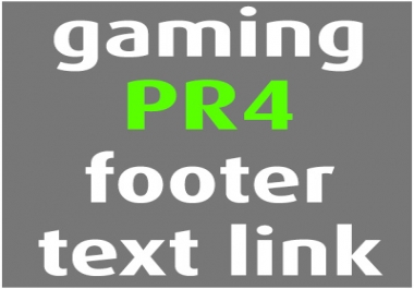 PR4 sitewide video game site footer link