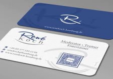 Make styles and professional business card design fast deliver