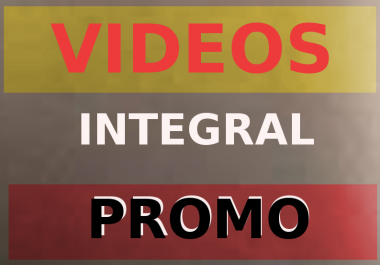 Promo for videos in integral way