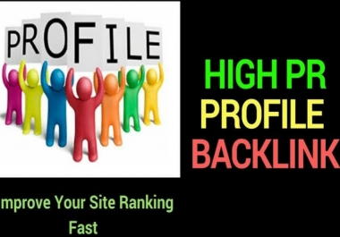 Provide You 100+ HQ DA PA Profile Backlink