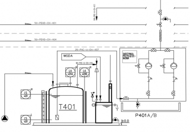 Draw a P& id piping and instrumentation diagram / drawing