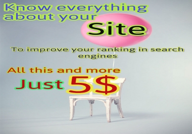 Detailed analysis of your site to generate search engines full report