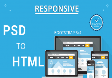 Convert Psd To Responsive Html with Bootstrap