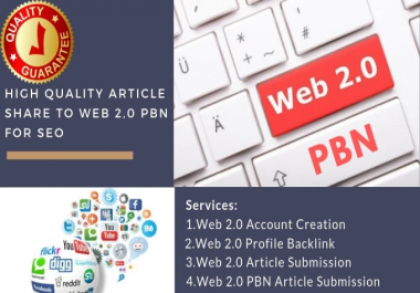 High Quality Article Share To Web 2, 0 Pbn