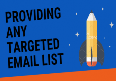 Provide Active Email List Any Targeted Keyword Or Niche