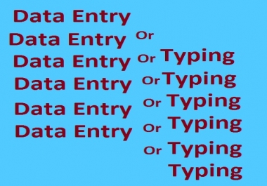 Data Entry Or Typing Available Per Page