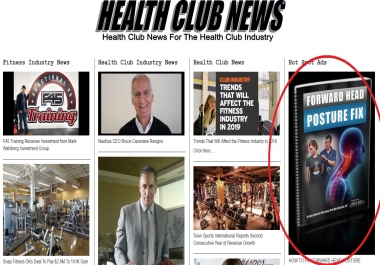 Advertise your clickbank product on Health Club News for one week