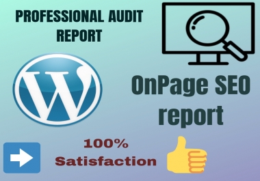 Provide expert SEO website audit report to uncover SEO problems on your website