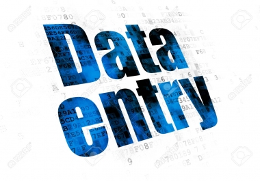 Data entry job with affordable rate done within small time