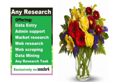 Data Research Like Contact,  Email,  Phone,  Website Etc