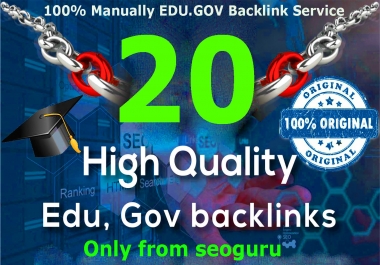 Creat 20+ EDU-GOV Safe SEO Backlinks Authority Domain to Boost Your Google Ranking