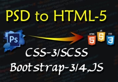 Convert Psd To Html,  Sketch To Html,  Bootstrap Responsive
