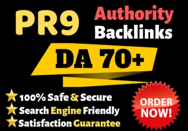 Boost Your Google Ranking With Manual Authority Pr9 Dofollow Backlinks