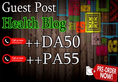 do guest post on hq da50 Health blog